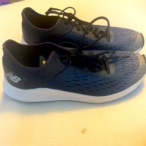 Navy and White New Balance Sneakers